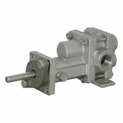 C-face mount rotary gear pump head constructed from 316 stainless steel with metal alloy internals. Features 1/2" FNPT ports and is designed for use with a 56C motor frame requiring 1/2 hp. Suitable for transferring clean, low-viscosity fluids in industrial processing, chemical dosing, and lubrication systems. Does not include a relief valve.