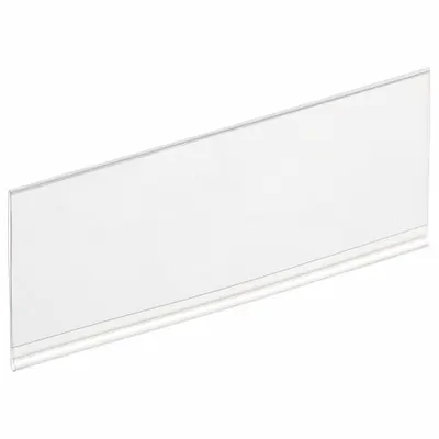 TRI-DEX Label Holder: 4 in x 1 3/4 in, Clear, Slide-In, 25 Label Holders, Snap-On - Snap-On Label Holders