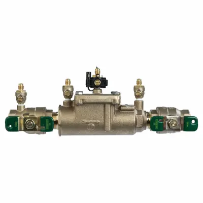 Watts Modular compact design: LF007, 1 in Pipe Size, FNPT x FNPT, 13.25 in Overall Lg - Watts Double Check Backflow Preventers