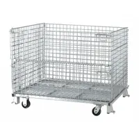 NASHVILLE WIRE Collapsible Bulk Container: 36.4 cu ft, 48 in x 40 in x 44 in, Lid Not Included (MPN C404836S4C)