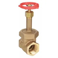 MILWAUKEE VALVE Gate Valve: 1 1/2 in, Bronze, Rising, FNPT x FNPT, 1,000 psi Max. Pressure (CWP) (MPN 1182 1-1/2")
