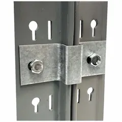 Tie clip for securing and organizing cables, hoses, or other components in industrial environments. Helps maintain tidy workspaces and prevent tangling or damage in warehouses, factories, and distribution centers.