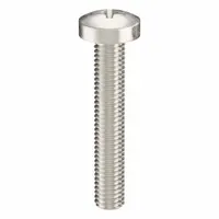 Machine Screw: M5x0.80 Thread Size, 30 mm Lg, 18-8, Stainless Steel, Plain, Pan, Phillips, 25 PK (MPN ZSCRW-283)