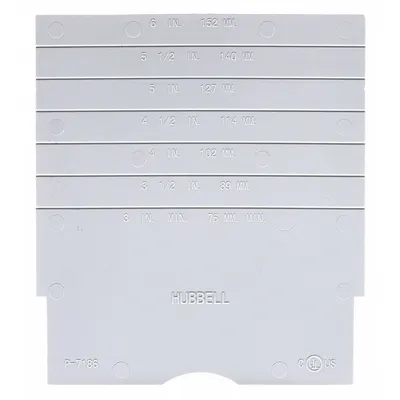 HUBBELL WIRING DEVICE-KELLEMS Side by Side Divider: Round, Composite, Hubbell - Insert Plugs & Accessories for Floor Boxes