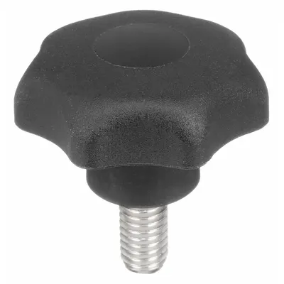 KIPP 7-Arm Knob with Threaded Stud - 7-Arm Knobs with Threaded Stud