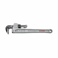 CRESCENT Pipe Wrench: Aluminum, 2 7/8 in Jaw Capacity, Serrated, 18 in Overall Lg, Ergonomic (MPN CAPW18)