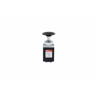 ARO Manual Air Control Valve: 50, Three-Way / Two-Position, Button, Black - ARO 50 Series Manual Air Control Valves