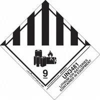 LABELMASTER DOT Container Label: Lithium Battery Miscellaneous Dangerous Goods, Paper, Label, 500 PK (MPN HSNLB6500)