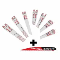 MILWAUKEE Reciprocating Saw Blade: 14/18/24 Teeth per Inch, 6 in_9 in Blade Lg, 1 in_3/4 in Blade Wd (MPN 49-22-1216, 48-00-5272)