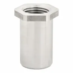 Threaded-mount adapter for modular tower lights in the XVB series. Facilitates rear conduit connections for XVBC00 tower light systems. Used in industrial signaling applications to enable secure wiring.