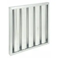 OEM Grease Filter: 20 in x 20 in x 2 in, Galvanized Steel, Baffle