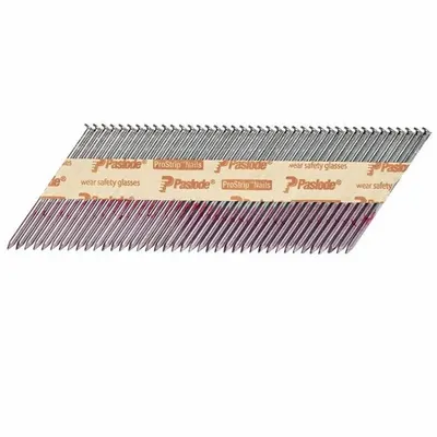 PASLODE Framing Nails: Framing Nails, Offset Round, Smooth, 3 in Overall Lg - Collated Framing Nails