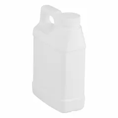 Rectangular Jug with Molded Side Handle, 16 fl oz, HDPE, White