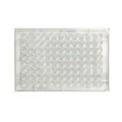 This 96-well microplate is made of natural polystyrene with C-shaped wells, each having a 0.35 mL capacity and an 85 mm diameter. It is non-sterile and not RNase/DNase free. Suitable for general laboratory applications such as sample storage, assay development, and liquid handling where sterile or RNase/DNase-free conditions are not required.