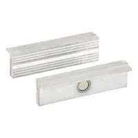 WESTWARD Magnetic Jaw Cap: Aluminum, For 4 in Vise Jaw Wd, 4 in Jaw Cap Wd, Any Vise Type