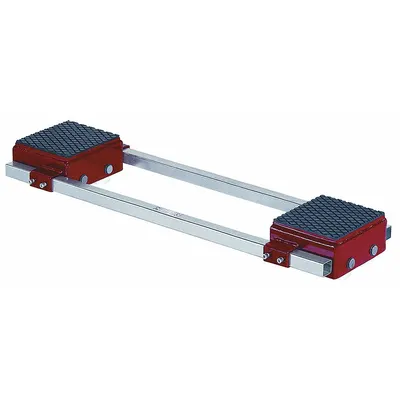 GKS-PERFEKT Machine Roller: 66,000 lb, 7 1/8 in Deck Ht, 11 3/4 in L x 11 1/4 in W - Front- & Rear-Support Machine Rollers