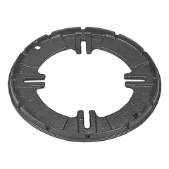 This cast iron roof drain clamp secures roofing membranes around drains to prevent water infiltration. With a 13-5/8 in overall width and 1 in height, it features a push-in connection type and a Dura Coated finish. Suitable for use in commercial and industrial flat roof applications.