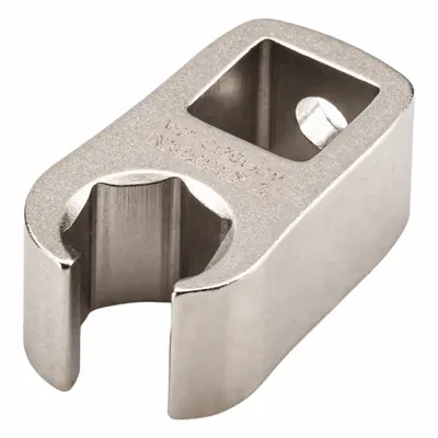 TEKTON Crowfoot Wrench: Steel, Satin Nickel, 3/8 in Drive Size, 10 mm Head Size - Metric Flare Nut Crowfoot Wrenches