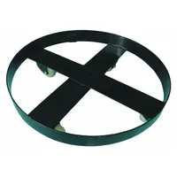 WESTWARD Drum Dolly: 400 lb Load Capacity, For 55 gal Container Capacity, Round, (4) Swivel, Plastic (MPN 34NK68)