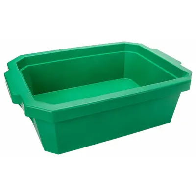 GLOBE SCIENTIFIC Ice Bucket with Lid: 9 L Capacity, Rectangular, Polyurethane Foam, Green - Ice Buckets & Pans