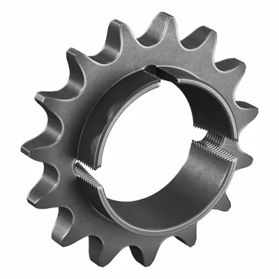 TRITAN Bushed Roller Chain Sprocket: For 60 Chain, 15 Teeth, 3.607 in Pitch Dia - Size 60 Bushed-Bore Roller Chain Sprockets