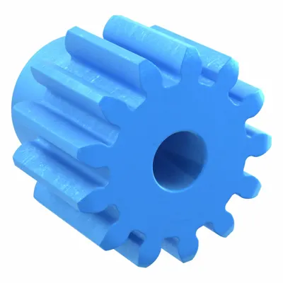 KHK GEARS Machined Spur Gear: Module m 2.5, 13 Teeth, 10 mm Bore Dia, Nylon, 20° Pressure Angle - Metric Spur Gears with Standard Hub