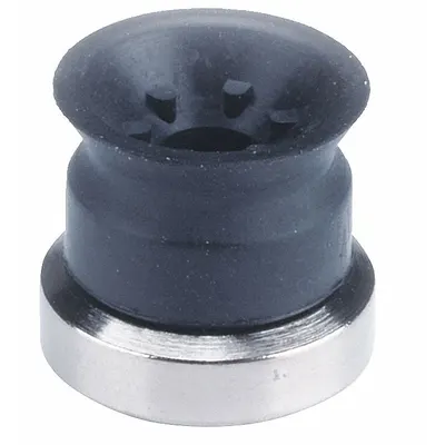 SMC Vacuum Pad: Flat with Ribs, w/o Adapter, 10 mm Pad Dia, NBR, Black, 50A - Flat Type with Ribs Automotive & Industrial Vacuum Pads
