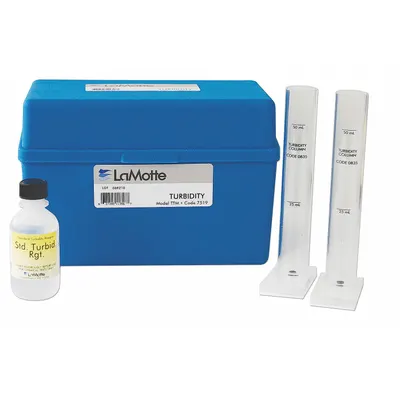 LAMOTTE Turbidity Water Test Kit: Turbidity, 5 JTU, 10 JTU, 50 Tests, Handbook - Water Quality Test Kits