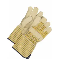 BDG Leather Gloves: L ( 9 ), Cowhide, Premium, Glove, Full Finger, Gauntlet Cuff, Unlined, 1 PR (MPN 40-1-281EY5U)