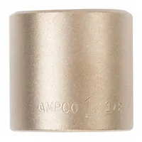 AMPCO Nonsparking Socket: SAE, 1 in Drive Size, 1 7/16 in Socket Size, 6-Point, Std, Unfinished (MPN SS-1D1-7/16)