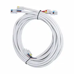 This wire kit includes two sets of wires for use with 72-inch Hunter downrods. It is designed for ceiling fan installation or repair, providing the necessary electrical connections between the fan motor and ceiling mount. Color: White.