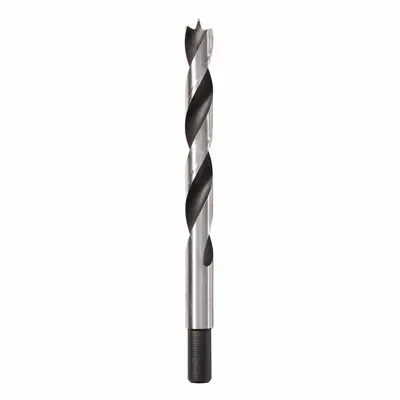 IRWIN Brad Drill Bits: 7/16 in Drill Bit Size, 5 9/16 in Overall Lg - High-Speed Steel Brad-Point Drill Bits