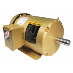 Totally enclosed fan-cooled (TEFC) rigid base 3-phase AC motor rated 1 1/2 hp, 3500 RPM at 60 Hz. Operates on 208-230/460V AC with full load current 3.8/1.9 A. Suitable for industrial applications such as pumps, fans, conveyors, and compressors.