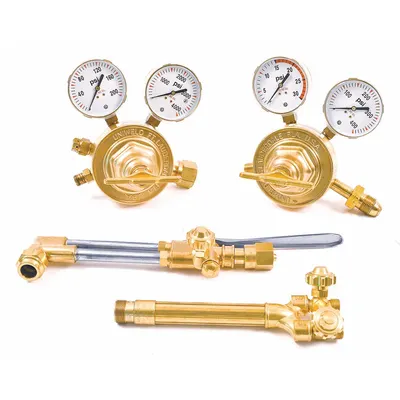UNIWELD KV780A Oxy-Acetylene Welding Outfit with CGA 510 Fuel Regulator - Torch & Regulator Outfits