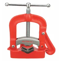 RIDGID Bench Yoke Vise: 0.13 in – 6 in Pipe Size Range, 17 in Max Ht, 17 in Min Ht, Metal, 65 lb Wt (MPN 40110)