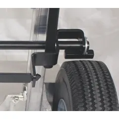 Right-hand brake shoe for material handling equipment. Compatible with B & P Manufacturing brand and manufacturer model number A11-B1-C8-D5-BTC. Used in braking systems for industrial material handling applications.