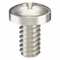 Machine Screw: #6-32 Thread Size, 1/4 in Lg, 18-8, Stainless Steel, Plain, Pan, Phillips, 50 PK (MPN ZSCRW-342)