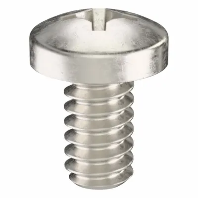 USA INDUSTRIALS Machine Screw: #6-32 Thread Size, 1/4 in Lg, 18-8, Stainless Steel, Plain - Pan Head Machine Screws