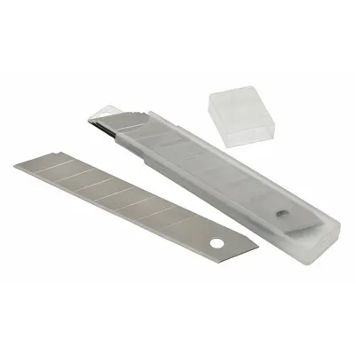 ABILITY ONE Snap-Off Blade: 4 1/2 in Blade Lg, 18 mm Blade Wd, 0.02 in Blade Thick - Straight-Edge Standard-Tip Replacement Snap-Off Blades