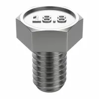 Hex Head Cap Screw: Stainless Steel, A2, NL-19, 3/8"-16, Coarse, 1/2 in lg, Globally Sourced, 25 PK (MPN FBHEXB381612P25)