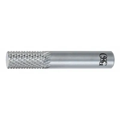 OSG Solid Router Bit: Diamond Cut, Plain End, 3/16" Cut Dia, 5/8" LOC (MPN 640-1881) - Diamond-Pattern Router Bits for Composites