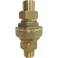 This MEPCO steam trap features a brass straight-thru thermostatic design with a 1/2 in FNPT inlet and a condensate capacity of 1,270 lb/hr. It is used to discharge condensate and non-condensable gases from steam lines while preventing steam loss, suitable for industrial steam distribution, process heating, and tracer lines. Note: no built-in strainer.