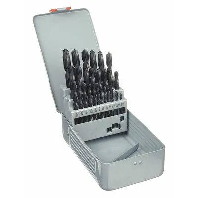 OEM Jobber Length Drill Bit Set: 29 Pc - General Purpose High-Speed Steel Jobber-Length Drill Bit Sets