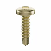 Self-Drilling Screw: Self-Drilling Screw, #10 Screw Size, 3/4 in Lg, Steel, Zinc Yellow, 8,000 PK (MPN 10M075YLFT4X)