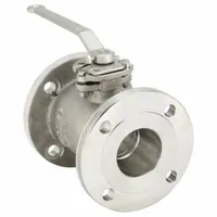 KECKLEY Manual Two-Way Ball Valve: 3 in, 316 Stainless Steel, Straight, Class 150 Flange, One-Piece (MPN BVF1RF2RSSRGSL-300)