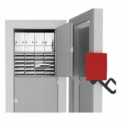 Stainless steel rack designed for organizing samples inside a UF V350 chamber. Overall width 5 1/2 inches. Suitable for laboratory and industrial refrigerator and freezer storage applications requiring corrosion resistance.