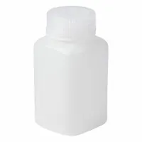 APPROVED VENDOR Reagent Bottle: 175 mL, 6 fl oz, HDPE, Colorless, 37 mm Screw Closure Size, Square (MPN 33601)