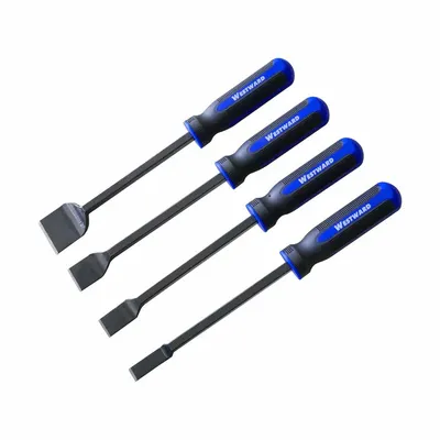 WESTWARD Gasket Scraper: Bld. Mat. Carbon Steel, Hdl. Mat. Plastic, Stiff - Gasket Scraper Sets