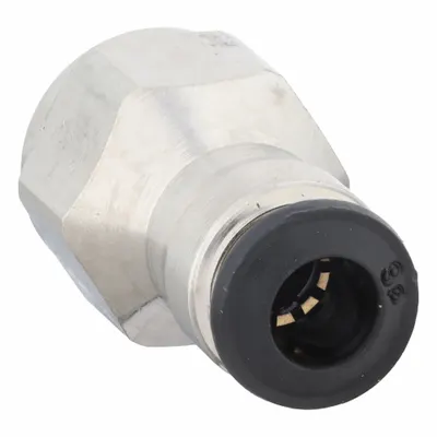 AIGNEP USA Nickel-Plated Brass Push-to-Connect x BSPP Adapter - Nickel-Plated Brass Tube Fittings