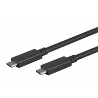 MONOPRICE USB Cable: Type C End 1, Type C End 2, Black, 6.6 ft Lg, 3.1 USB Specification, USB Cable (MPN 24284)